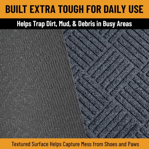 2x12 Commercial Floor Mat Heavy Duty High Traffic Utility Carpet (Anthracite Diamond / 2' x 12' (Runner))