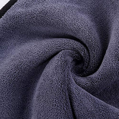 Large Microfiber Drying Towel for Car (36 X 24inches,grey-blue,1pack)