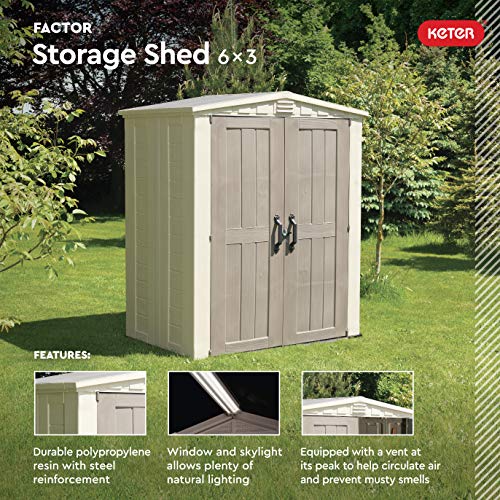 Factor 6x3 Outdoor Storage Shed Kit (6x3 / Storage Shed)