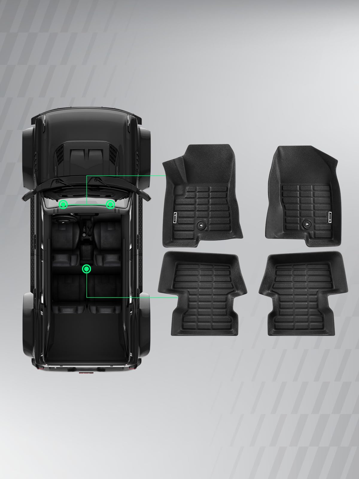 Automotive Floor Mats for Jeep (2007-2017)