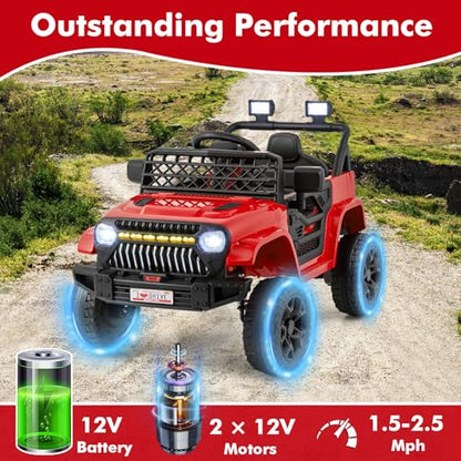 Kids Ride On Truck (Red / 37" × 24.5" × 25.5'')
