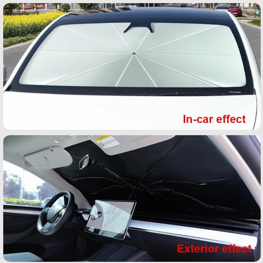 Auto Front Windows Car Windshield Sun Shade Umbrella for Most Vehicles