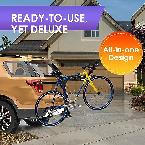 Hitch Mounted 4 (160 lbs 4-Bike Rack Over Arm Style)