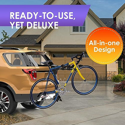 Hitch Mounted 4 (160 lbs 4-Bike Rack Over Arm Style)