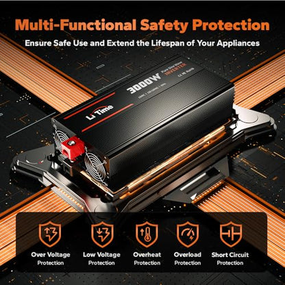 3000W Pure Sine Wave Power Inverter (12V 3000W Inverter (Remote Control))