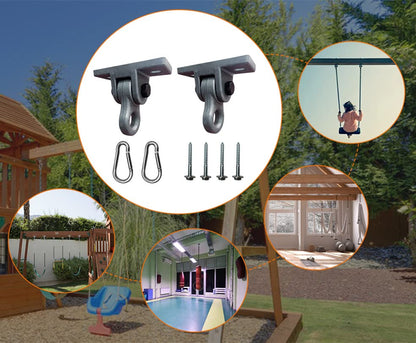 Heavy Duty Green Swing Hangers Screws Bolts Included Over 5000 lb Capacity Playground Porch Yoga Seat Trapeze Wooden Sets Indoor Outdoor 2 Pack (2 Pack / 2 Packs Green)