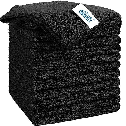 Black Microfiber Cleaning Cloth (Black)