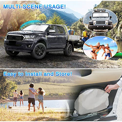 Windshield Sun Shade for Chevy Chevrolet Equinox 2025 2026 Accessories Foldable Sun Shield Front Window Sunshade Cover Sun Visor Cover Block Heat and Sun Protection (For Chevrolet Equinox 2025-Present)