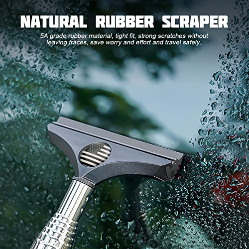38.6 Inch Telescopic Mirror Squeegee (Black/Black Flag)
