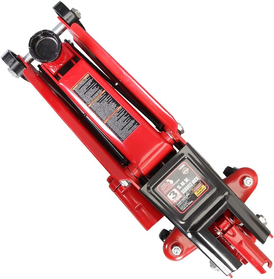 T83006 Torin Hydraulic Trolley Service (Red / Standard With Extra Saddle / 3 Ton)