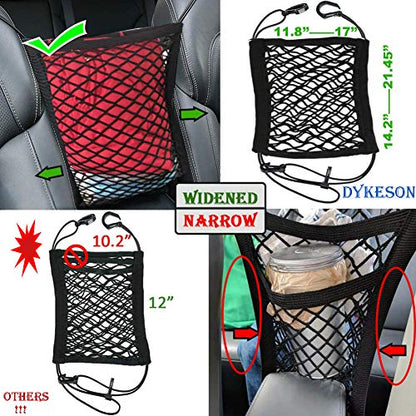 Dog Car Net Barrier with Mesh Organizer (12 in × 14.5 in)