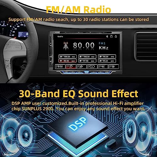 Double Din Car Stereo with CD (Style-A)