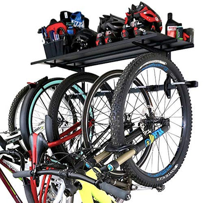 Bike Storage Rack with Shelf (5 Bike Rack + Shelf)