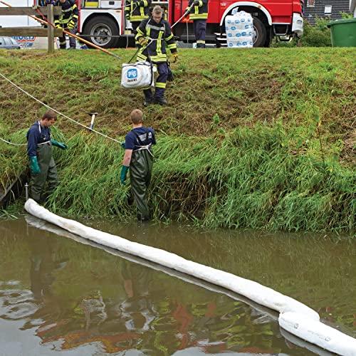 Oil Boom - Oil-Only Absorbent Boom - 4 Pack - 5" x 10' Boom - Absorbs up to 6 gallons per Boom - BOM405 (5" x 10')