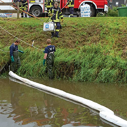 Oil Boom - Oil-Only Absorbent Boom - 2 Pack - 5" x 20' Boom - Absorbs up to 12 gallons per Boom - BOM408 (5" x 20')