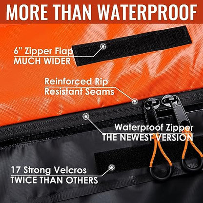 Car Rooftop Cargo Carrier Bag (Black-16 Cubic Feet)