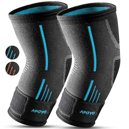 Tennis Elbow Brace for Women & Men (Blue (Pair) / Large)