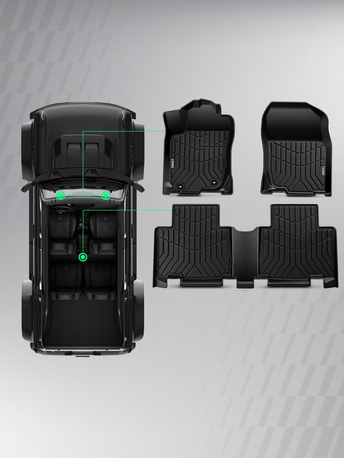 Automotive Floor Mats for Toyota RAV4 2013 (2013-2018 Non-Hybrid)