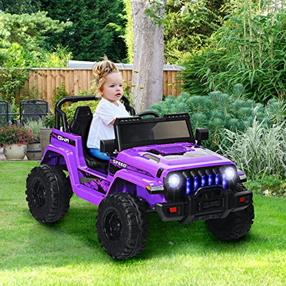 Kids Ride on Car Truck with 2.4G Remote Control (Purple)