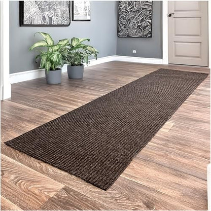 Heavy Duty Durable All Weather Indoor (6' x 18' (Rectangular) / Brick)