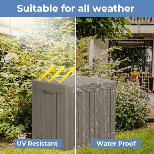 35 Gallon Resin Deck Box (Grey / 35 Gallon)