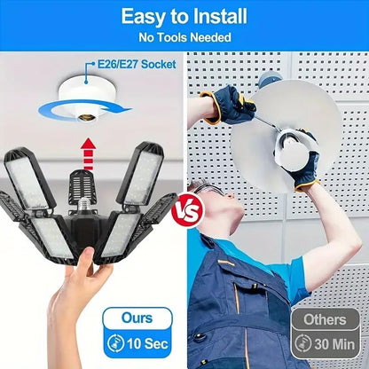 2 Packs LED Garage Light (250W 2PC)
