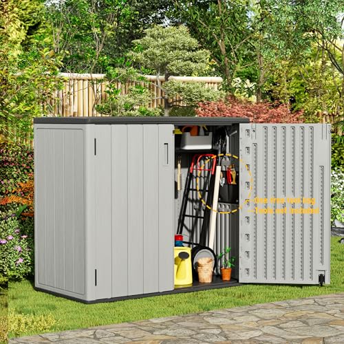 Large Outdoor Storage Box (37Cu.ft-Grey)