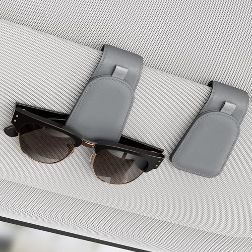 Magnetic Sunglass Holder for Car Visor (Gray)