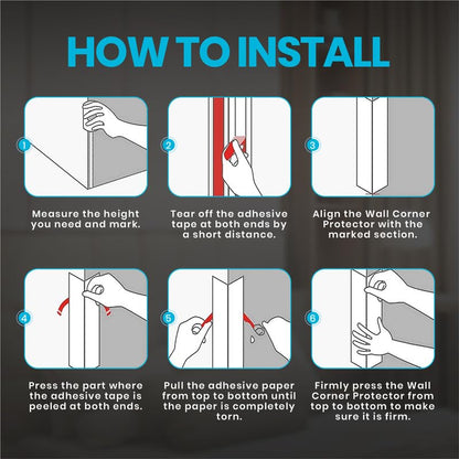 Proflex Wall Corner Protector (1-1/2 x 36 In - (6PCS) / Brushed Aluminum)