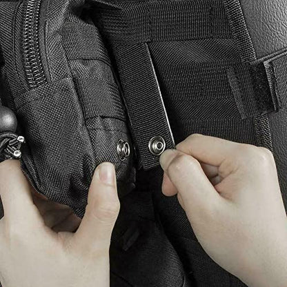Universal Tactical Seat Back Organizer Vehicle Molle Panel Organizer Storage Bag with 5 Detachable Molle Pouch for All Vehicel Such as Jeep (Black)