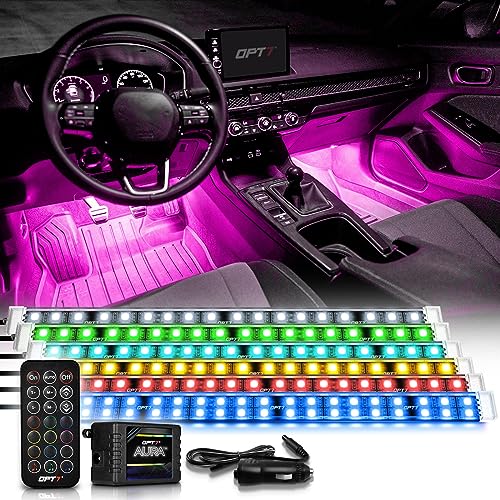 Aura Double Glow RGB Interior Truck & SUV Lights with Remote Control (6pc Double Row / RGB (Red, Green, Blue))