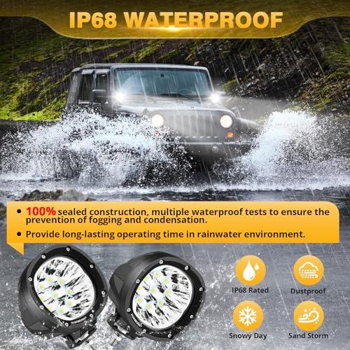 P4 Series 4 Inch 90W Round Off (P4 Series White Offroad Lights)