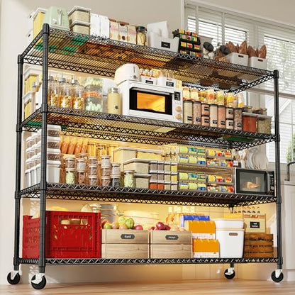 Extra Wide 60"W 4 (4-Tier,60" W X 65.5" H X 18" D)