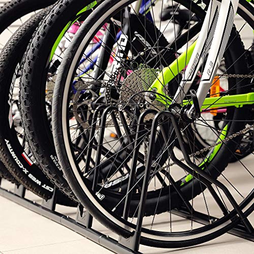Bicycle Floor Parking Rack Stand (6 Bikes / Classic)