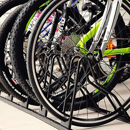 Bicycle Floor Parking Rack Stand (6 Bikes / Classic)