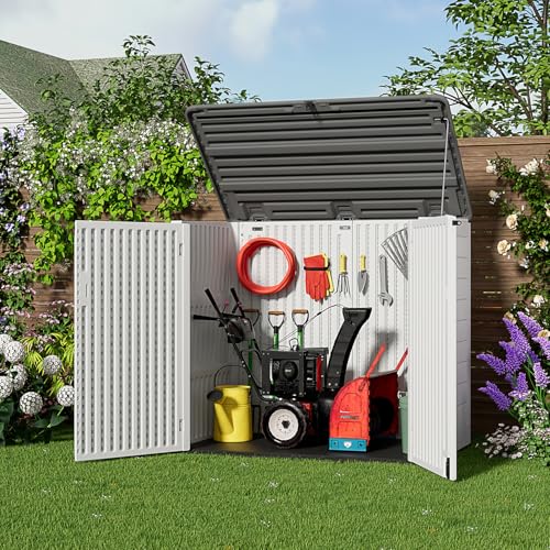 Large Outdoor Storage Shed (White-48 cu ft)