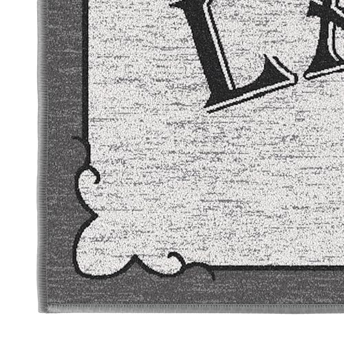 20" x 53" Laundry Room Rug (Laundry Gray Text)