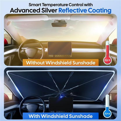 Foldable Windshield Sun Shade & Window Tint Fit for 2015