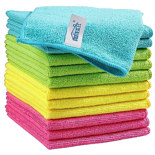 12PK Microfiber Cleaning Cloth (Multicolor)