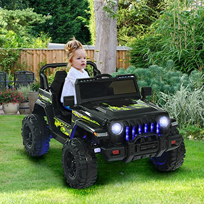 Kids Ride on Car Truck with 2.4G Remote Control (Dark Black)