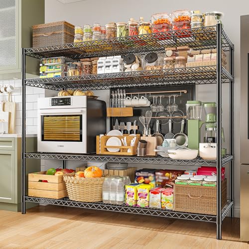 4 Tier 2560LBS Heavy Duty Shelving (55.5"H x 55.5"W x 18"D)