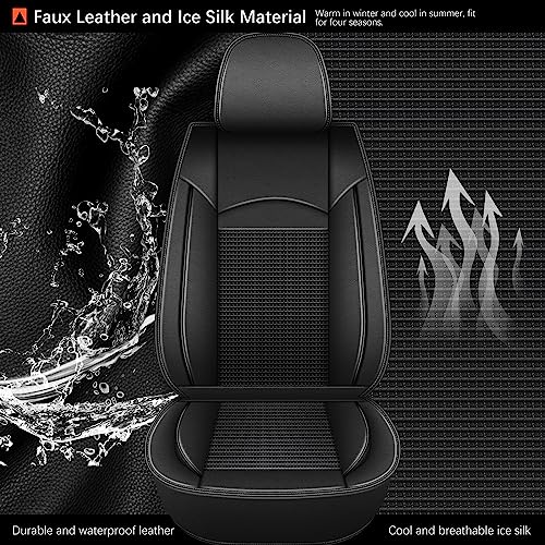 Seat Covers for Toyota Camry 2002 (015-Black / 5PCS Full Set)