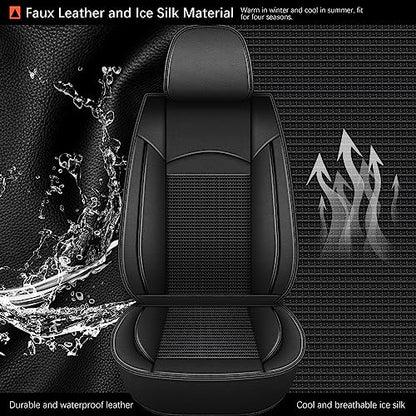 Seat Covers for Toyota Camry 2002 (015-Black / 5PCS Full Set)