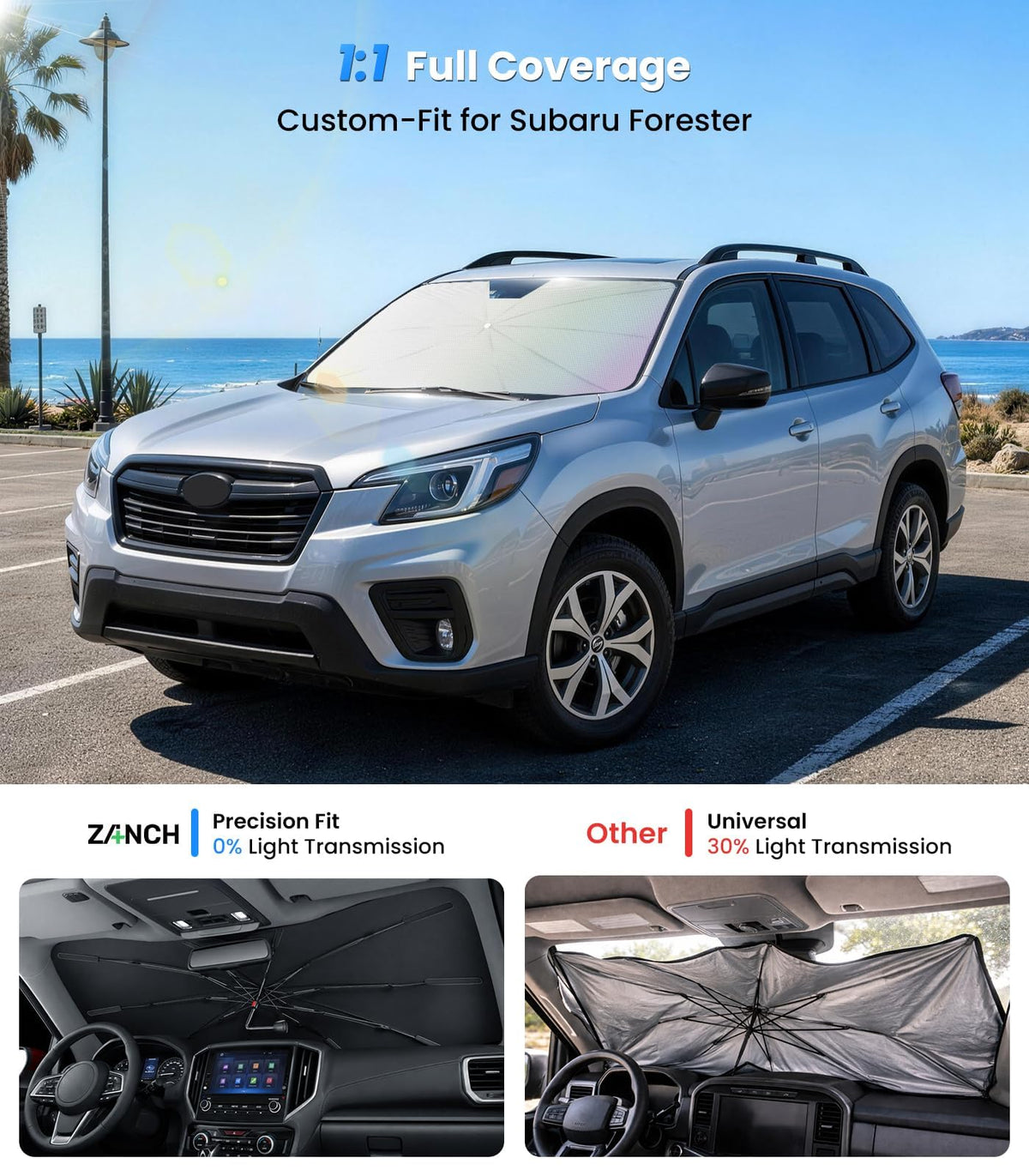 2026 Upgraded Windshield Sun Shade Umbrella (For Subaru / For Forester)
