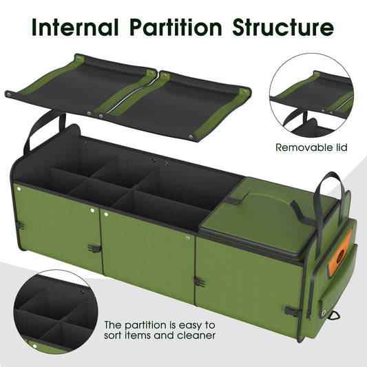 Car Trunk Organizer for SUV (Oversize / GREEN)