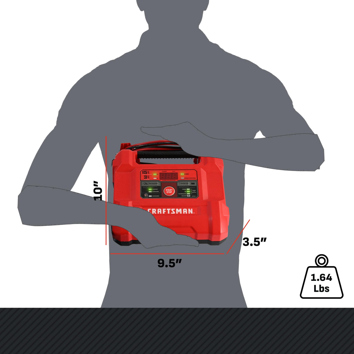 15A Car Battery Charger & Maintainer