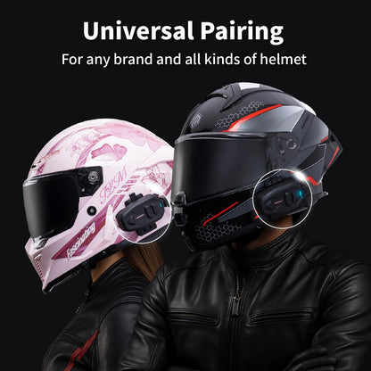 Salut Motorcycle Helmet Speakers Intercom (Single Pack / New Version Black)