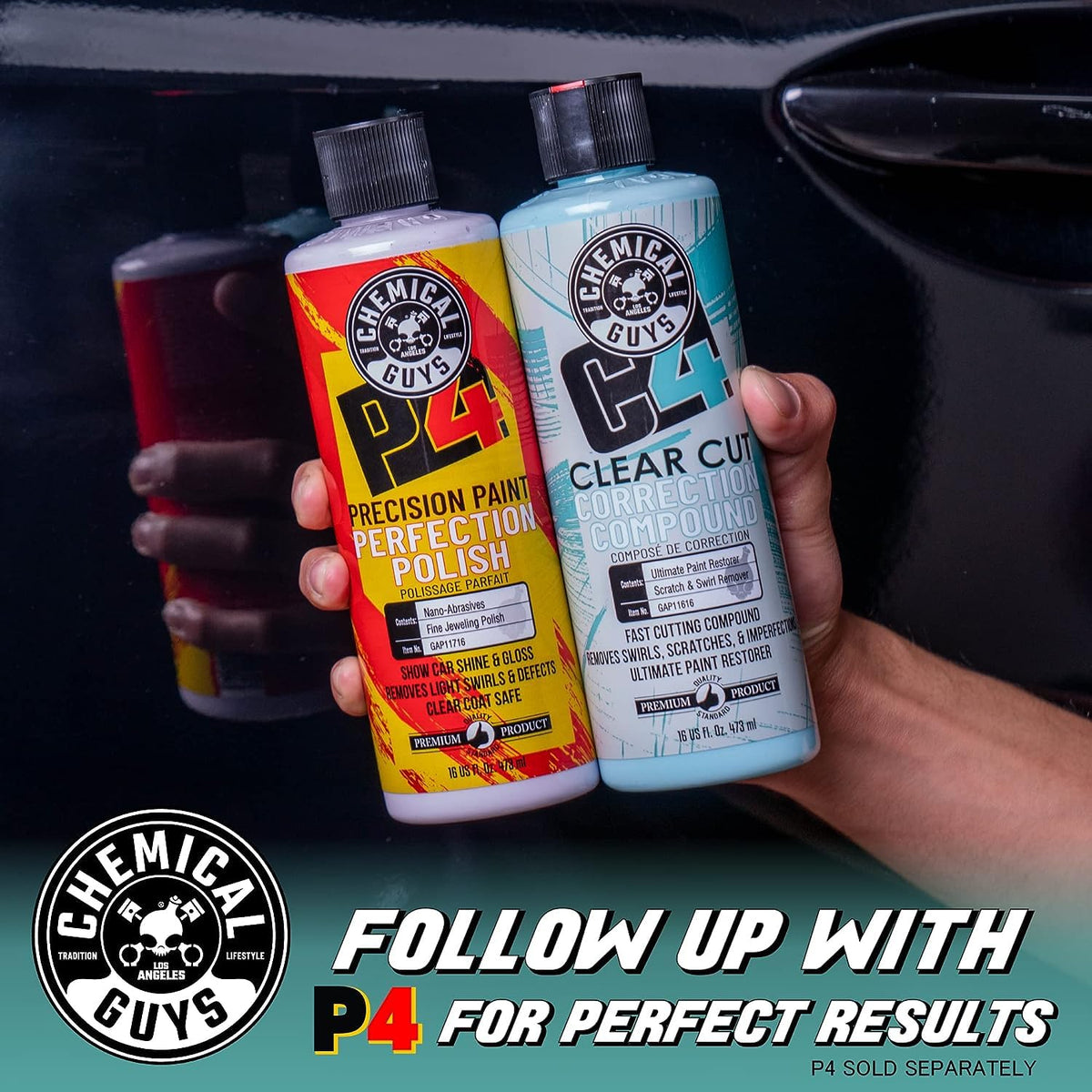 C4 Clear Cut Correction Compound for Paint Defects (C4 Correction Compound)