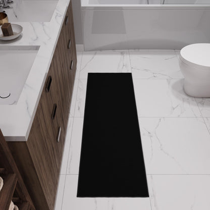 2x5 Kitchen Rug Runner (Solid Black)