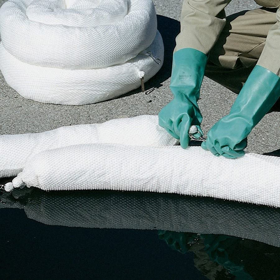 Oil Boom - Oil-Only Absorbent Boom - 4 Pack - 5" x 10' Boom - Absorbs up to 6 gallons per Boom - BOM405 (5" x 10')